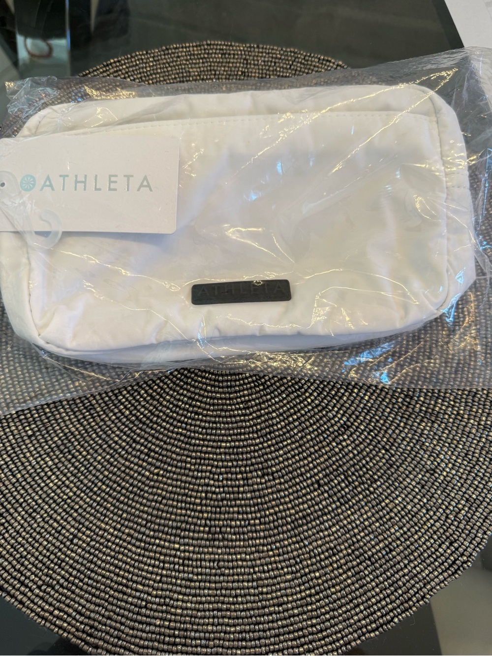 NWT Athleta All About Large Crossbody Belt Bag White